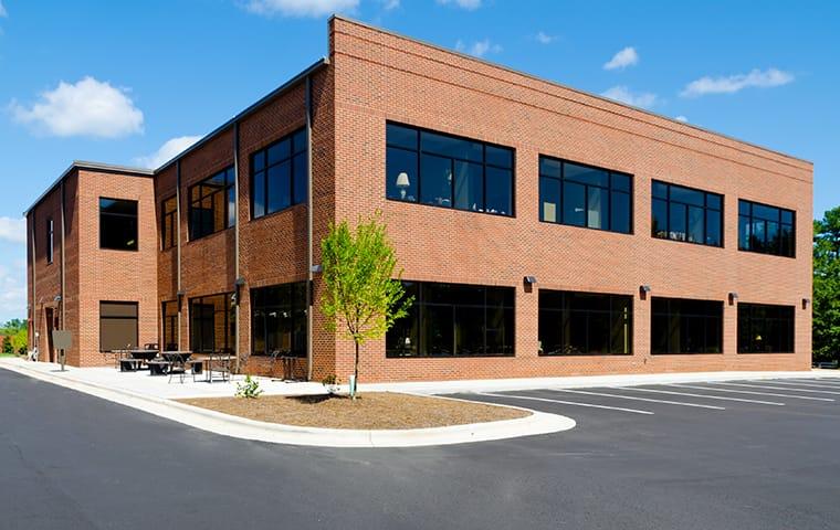 brick business building